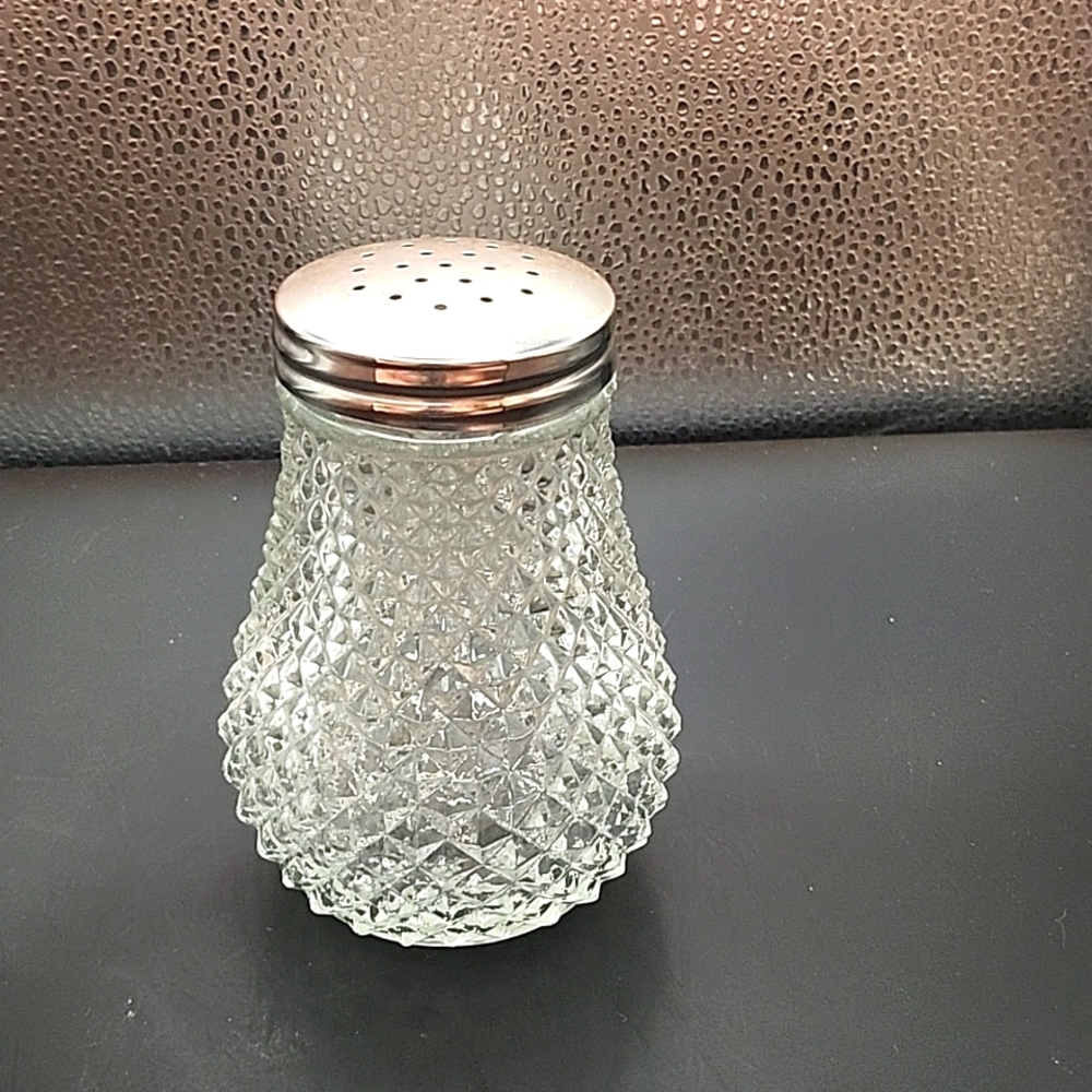 Vintage Glass Sugar Shaker 4.5"